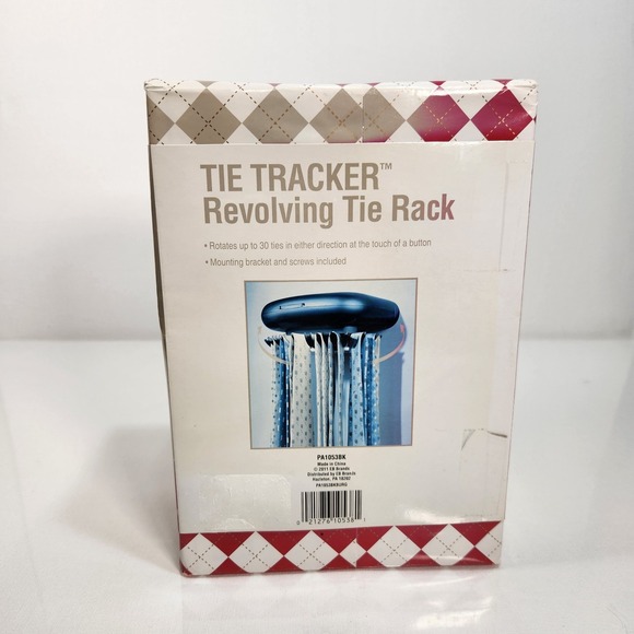 Revolving Tie Rack - Black - Picture 2 of 4